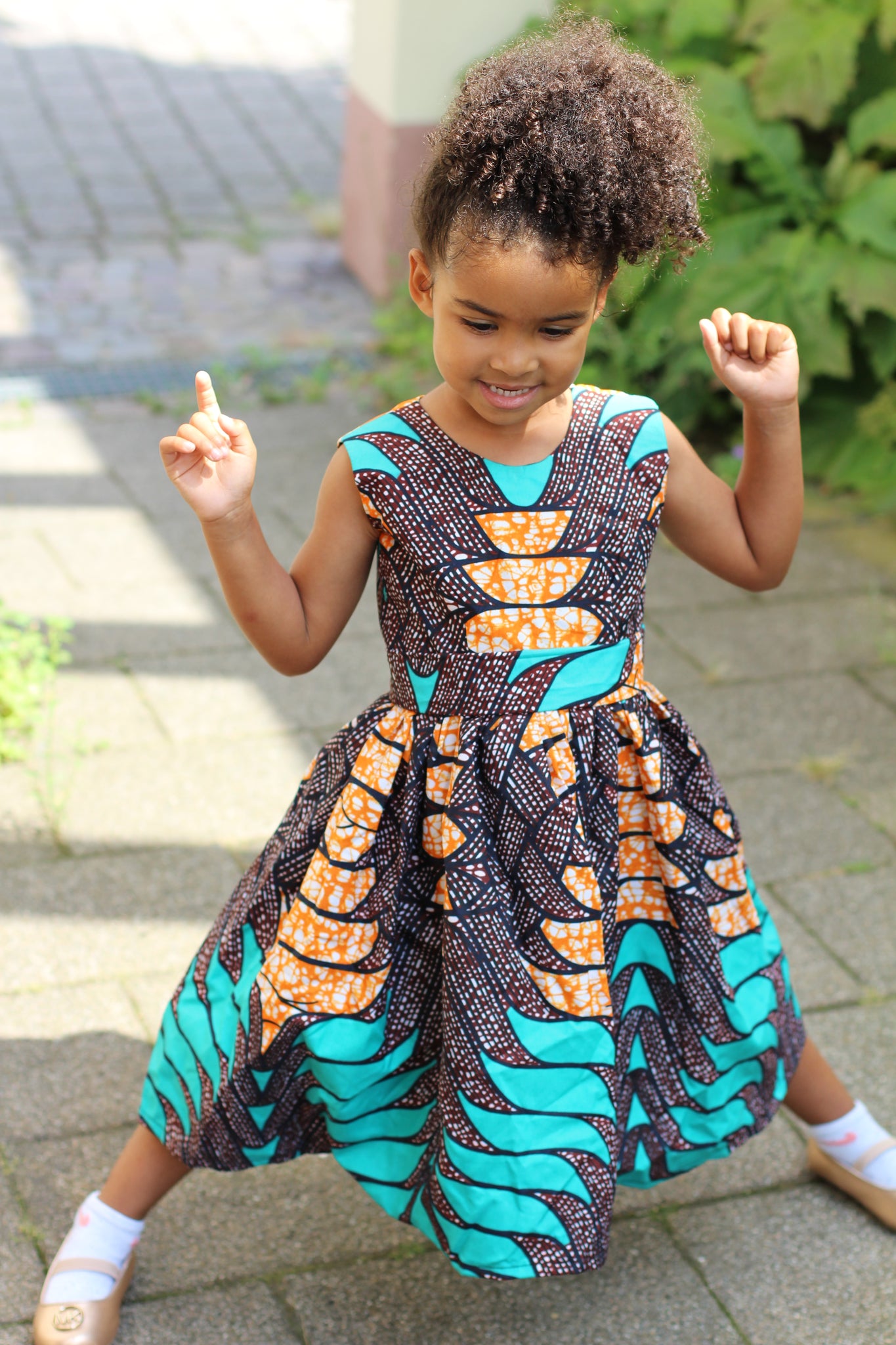 African Print kids dress "Amy"