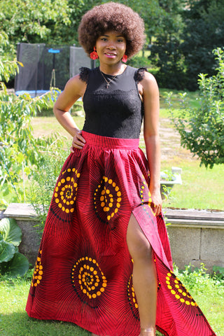 African print "Zuzu" Maxi Skirt