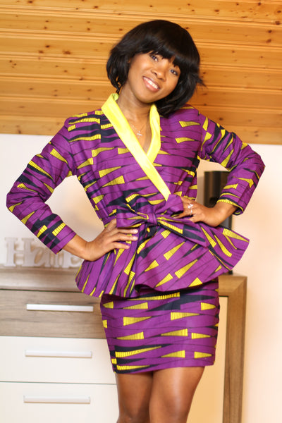 Women suit set "Purity" in African print