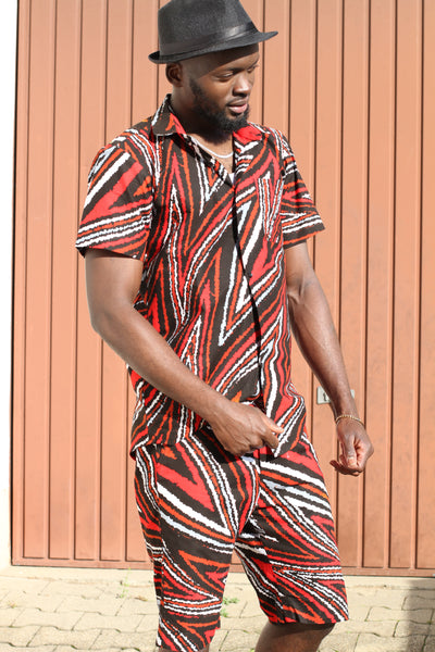 Men Shorts "KELECHI" / Multi color / African print