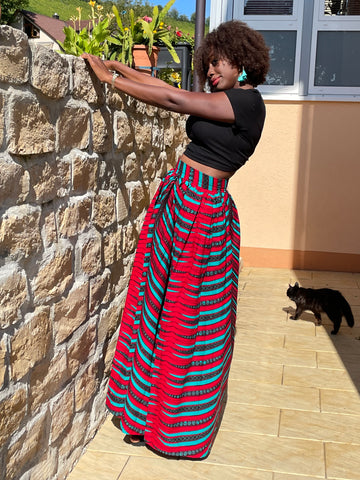 African print "Sasa" Maxi Skirt